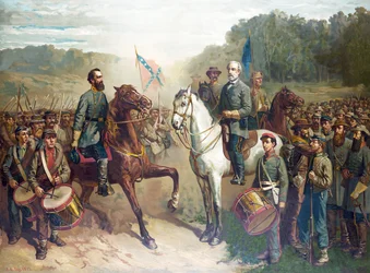 Das letzte Treffen zwischen den Generälen Lee und Jackson, veröffentlicht 1879